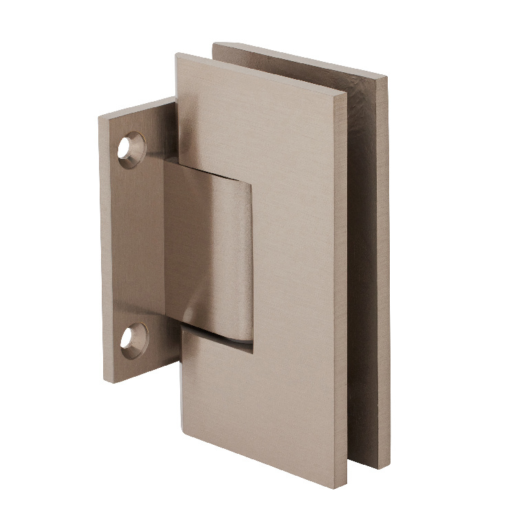 CRL Vienna 074 Series Brushed Nickel Short Back Plate Wall Mount Shower Door Hinge