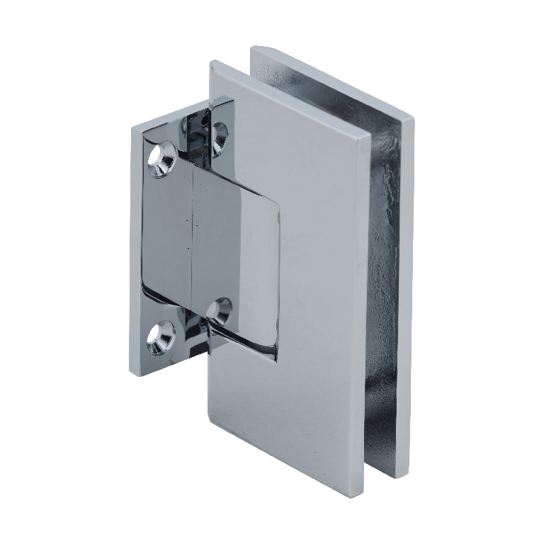 CRL Vienna 074 Series Polished Chrome Short Back Plate Wall Mount Shower Door Hinge