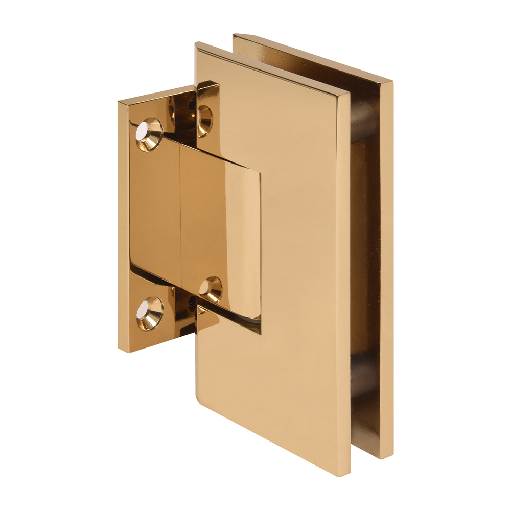 CRL Vienna 074 Series French Gold Short Back Plate Wall Mount Shower Door Hinge