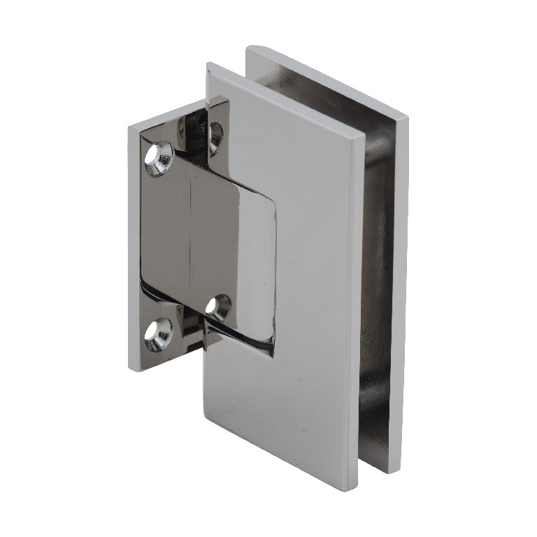 CRL Vienna 074 Series Polished Nickel Short Back Plate Wall Mount Shower Door Hinge