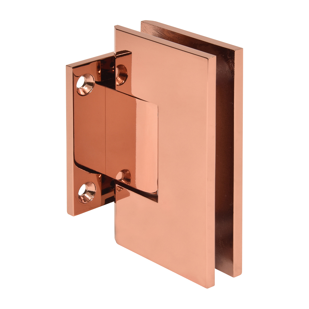 CRL Vienna 074 Series Rose Gold Short Back Plate Wall Mount Shower Door Hinge