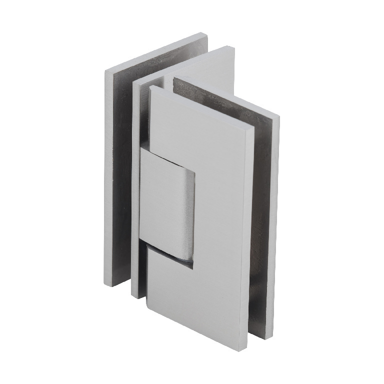 CRL Vienna 092 Series Brushed Nickel 90&#176; Glass-to-Glass Hinge