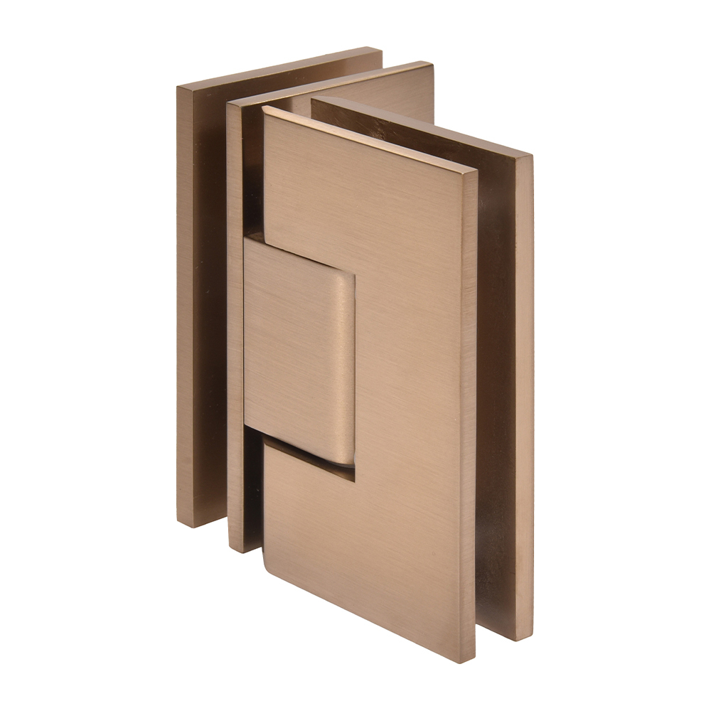 CRL Vienna 092 Series Dark Brushed Bronze 90&#176; Glass-to-Glass Hinge