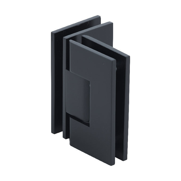 CRL Vienna 092 Series Matte Black 90&#176; Glass-to-Glass Hinge