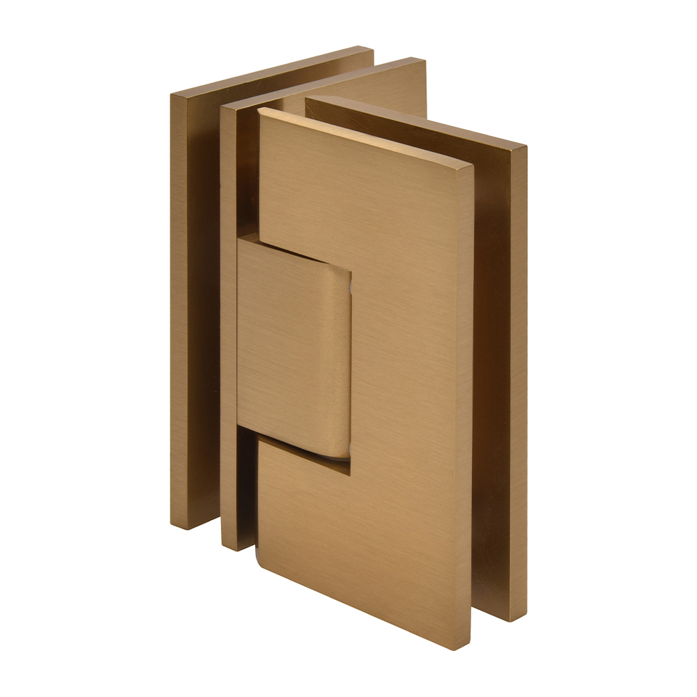 CRL Vienna 092 Series Modern Gold 90&#176; Glass-to-Glass Hinge