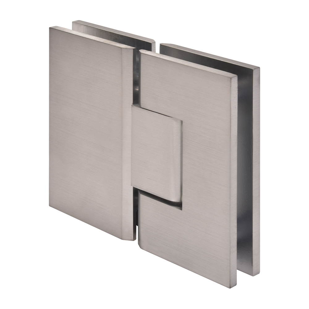 CRL Vienna 180 Series Brushed Chrome Glass-to-Glass Hinge
