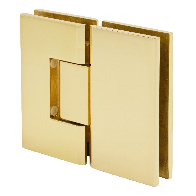 CRL Vienna 180 Series Brass Glass-to-Glass Hinge