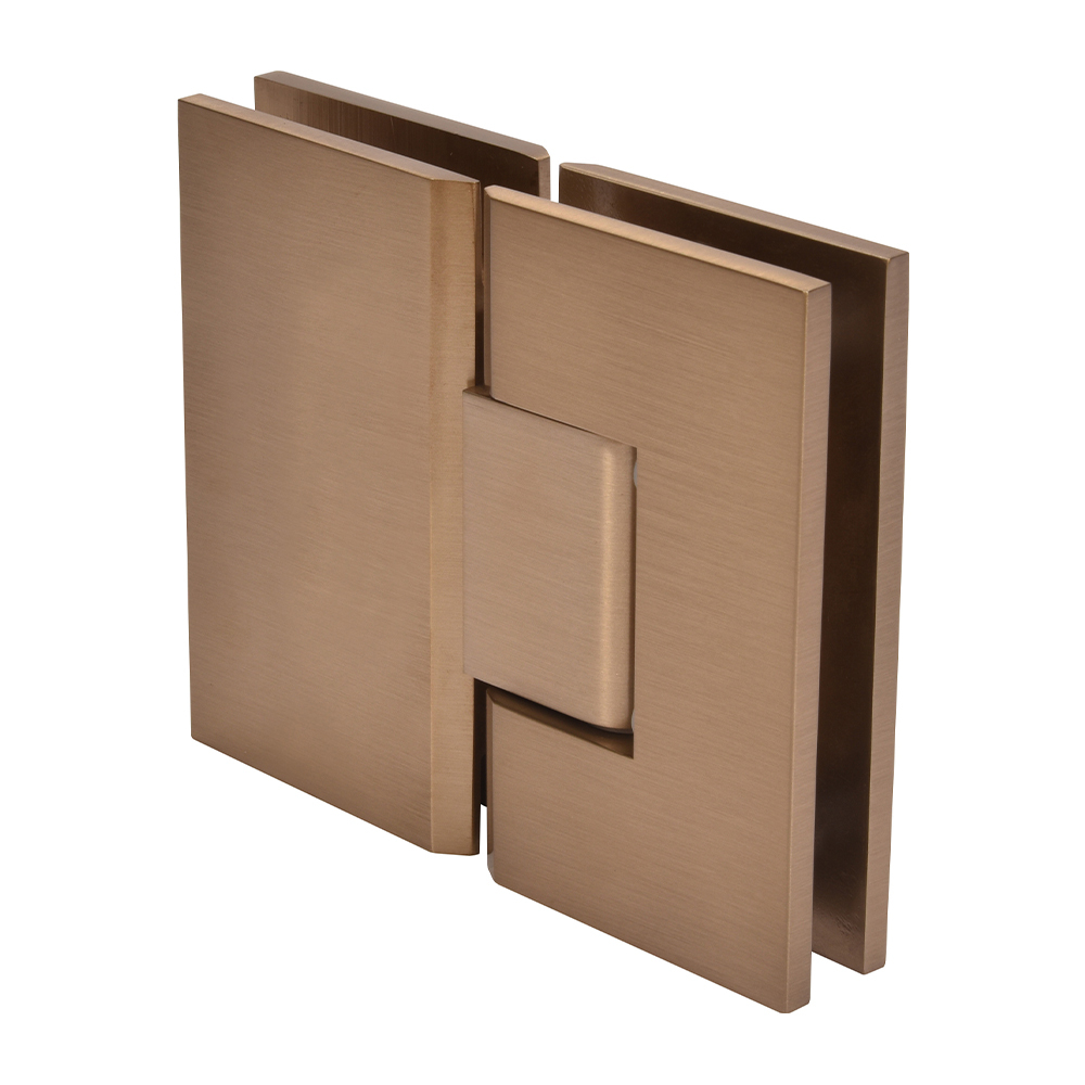 CRL Vienna 180 Series Dark Brushed Bronze Glass-to-Glass Hinge