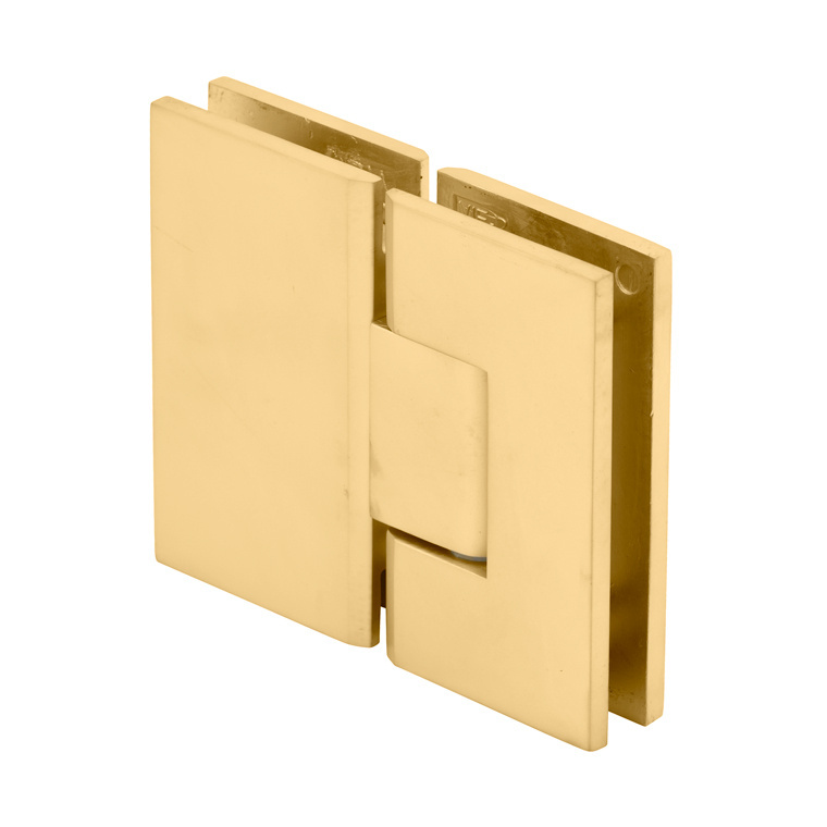 CRL Vienna 180 Series Satin Brass Glass-to-Glass Hinge