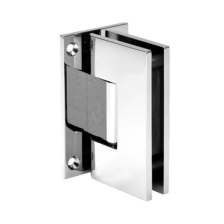 CRL Vienna 537 Series Polished Chrome Wall Mount Shower Door Hinge with Internal 5 Degree Pin