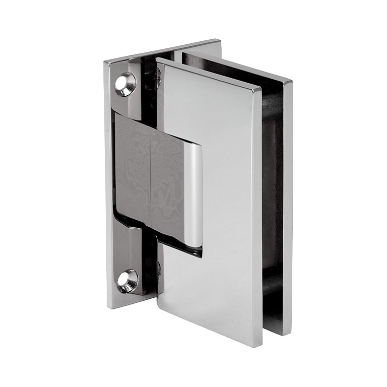 CRL Vienna 537 Series Polished Nickel Wall Mount Shower Door Hinge with Internal 5 Degree Pin