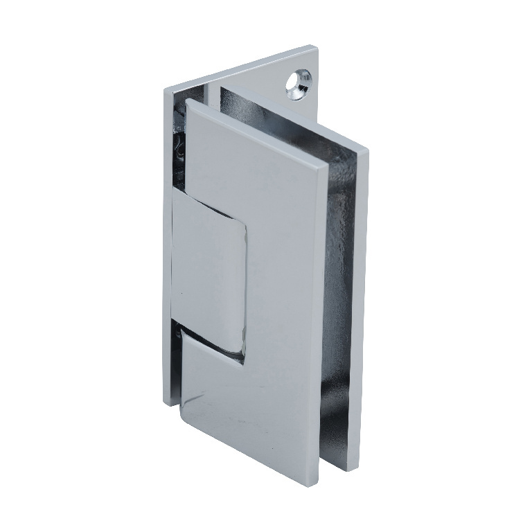 CRL Polished Chrome Vienna 044 Series 5º Pre-Set Wall Mount Offset Back Plate Hinge