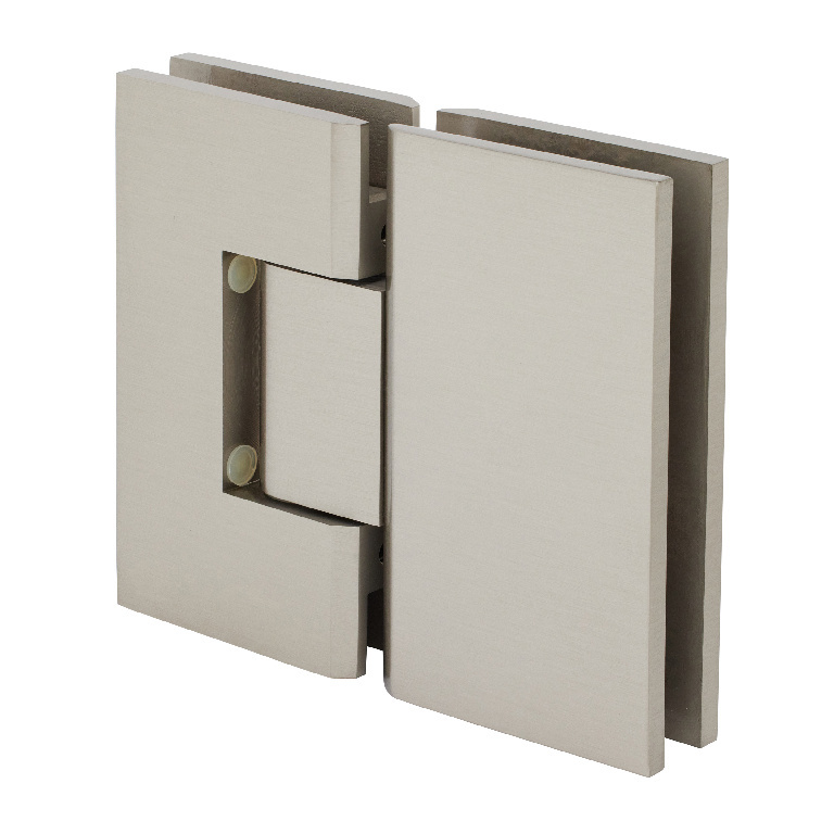 CRL Vienna 580 Series Brushed Nickel Glass-to-Glass Hinge with Internal 5 Degree Pin