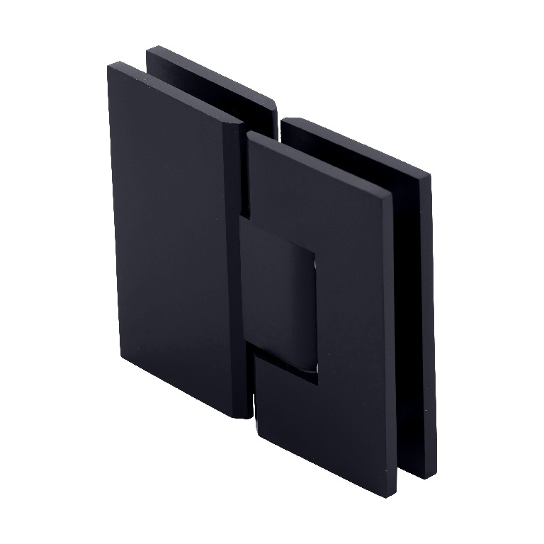 CRL Vienna 580 Series Matte Black Glass-to-Glass Hinge with Internal 5 Degree Pin