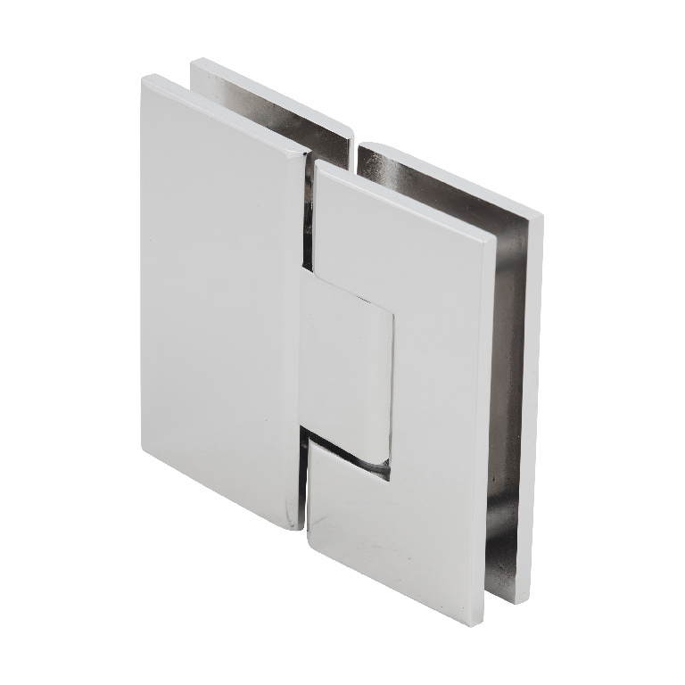 CRL Vienna 580 Series Polished Nickel Glass-to-Glass Hinge with Internal 5 Degree Pin