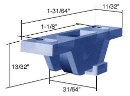 CRL Plastic Single Glaze Vent Roller with .355 Diameter Wheel - Package of 10 - CANADA ONLY