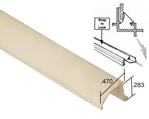 White Snap-In Vinyl Glazing Bead 72 in long - Pack of 20