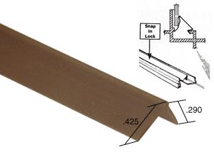 CRL Bronze Snap-In Vinyl Glazing Bead 72 in long - 20 Pack