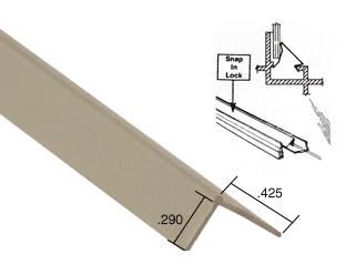CRL Gray Snap-In Vinyl Glazing Bead 72 in long - 20 Pack