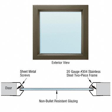 CRL Vision Lite Frame for Non-Bullet Resistant Doors