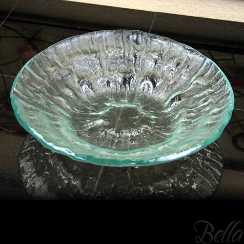 Venetian Cast Glass Triple Tier Round Bowl - Small
