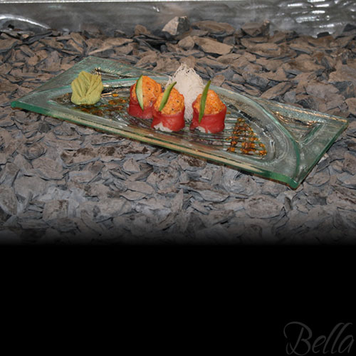 Venetian Cast Glass Sushi Platter - Raised Arch Series