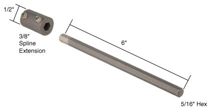 CRL Over-Sill Awning Operator Hex Extension