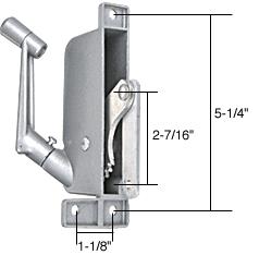 CRL Left Hand Awning Window Operator for Remington and Silverline Windows