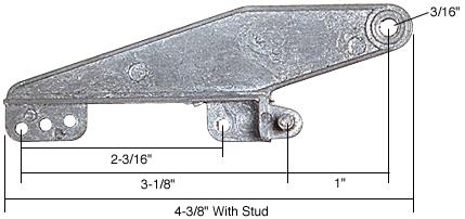 CRL 4-3/8" Awning Window Vent Hinge