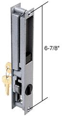 CRL Keyed Flush Mount Sliding Glass Door Handle Set 6-7/8" Screw Holes for Daryl PR300 Doors