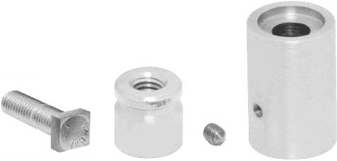 CRL Buffed Brite Anodized Wall Protector Mounting Kit