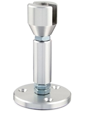 Wire Suspension Turnbuckle Adjustable, Shelf Clip, Barrel & Wall Mount Bracket Assembly, Holds 1/4" Panel
