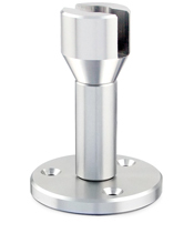 Wire Suspension Shelf Clip, Barrel & Wall Mount Bracket Assembly, Holds 1/4" Panel