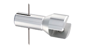 Wire Suspension Horizontal Wire Connector & Shelf Clip Assembly - Holds 1/2" Panel