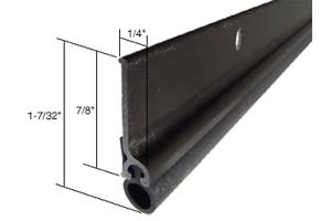 CRL Dark Bronze Finish Extruded Aluminum Vinyl Bulb Weatherseal 72" X 80" Opening