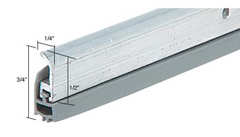 CRL Extruded Aluminum with Triple Finger Vinyl Weatherseal Aluminum Finish for 36" x 80" Opening