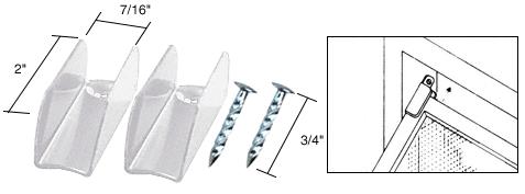 CRL White Finish Jiffy Hanger with Nail - Bulk Package