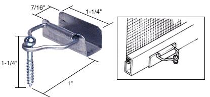 CRL Mill Finish Slip-On Bail Latch With Screw - Bulk Package