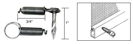 CRL Spring Latch With Nail - Bulk Package