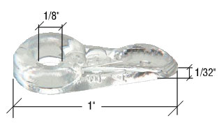 CRL Clear Flush Panel Clip - Bulk Package