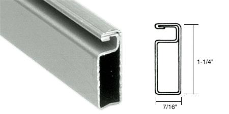 CRL Mill Finish 1-1/4" X 7/16" Roll Formed Aluminum Screen Frame - 12 ft long