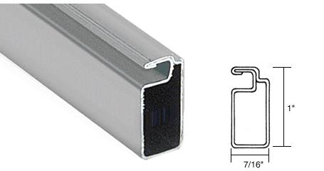 CRL Gray 1" X 7/16" Roll Formed Aluminum Screen Frame - 12 ft long