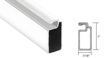 CRL White 1" X 7/16" Roll Formed Aluminum Screen Frame - 12 ft long