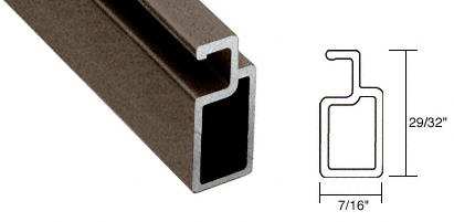 CRL Bronze 1" x 7/16" Extruded Screen Frame - 12 ft long