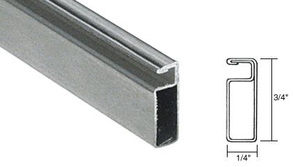 CRL Mill Finish 3/4" x 1/4" Roll Formed Aluminum Screen Frame - 12 ft long