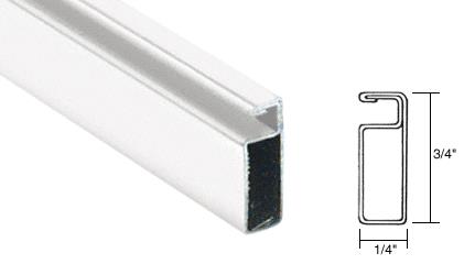 CRL White Finish 3/4" x 1/4" Roll Formed Aluminum Screen Frame - 12 ft long