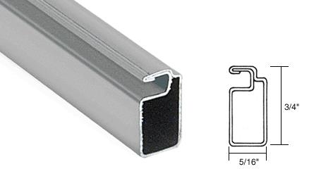 CRL Gray Finish 3/4" x 5/16" Roll Formed Aluminum Screen Frame - 12 ft long