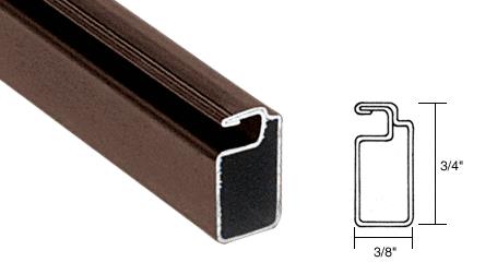 CRL Bronze Finish 3/4" x 3/8" Roll Formed Aluminum Screen Frame - 12 ft long