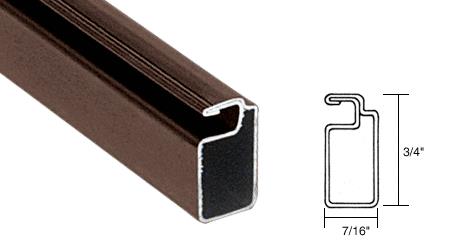 CRL Bronze Finish 3/4" x 7/16" Roll Formed Aluminum Screen Frame - 12 ft long