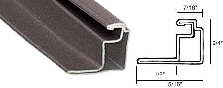 CRL Bronze 1/2" Roll Formed Aluminum Standoff Screen Frame - 12 ft long
